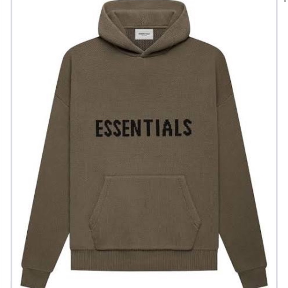 Essentials Fear Of God Knit Hoodie